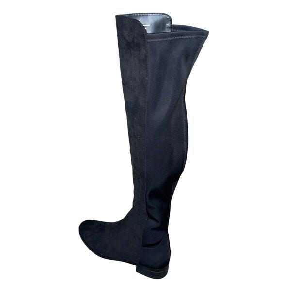 J. Crew Tall Boots Over the Knee Black Stretch Microsuede OTK - Picture 8 of 13